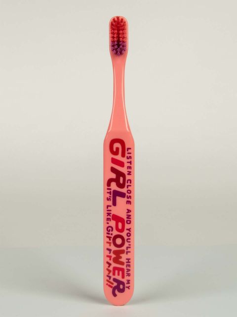 BlueQ "Listen Close And You'll Hear My Girl Power. It's Like Girrrrrrl!" Toothbrush BLUEQ