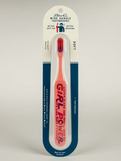 BlueQ "Listen Close And You'll Hear My Girl Power. It's Like Girrrrrrl!" Toothbrush BLUEQ