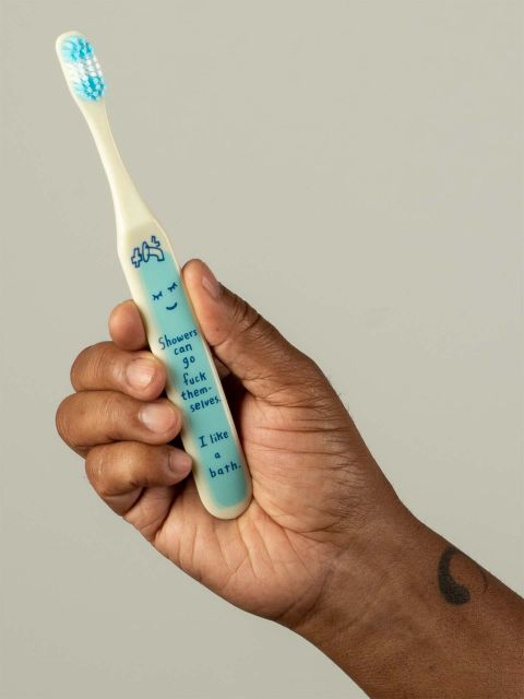 BlueQ "Showers Can Go Fuck Themselves.I Like A Bath" Toothbrush BLUEQ