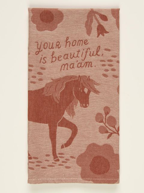 BluQ "Your Home is Beautiful  Ma'am"Woven Dish Towels BLUEQ