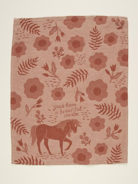 BluQ "Your Home is Beautiful  Ma'am"Woven Dish Towels BLUEQ