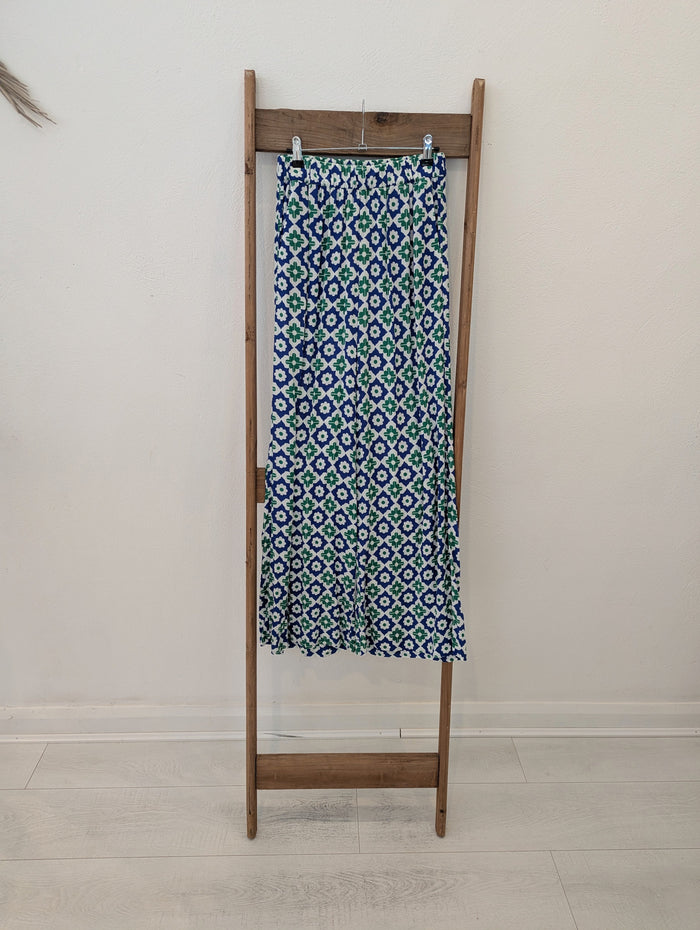 Boden Blue Floral Trousers 10