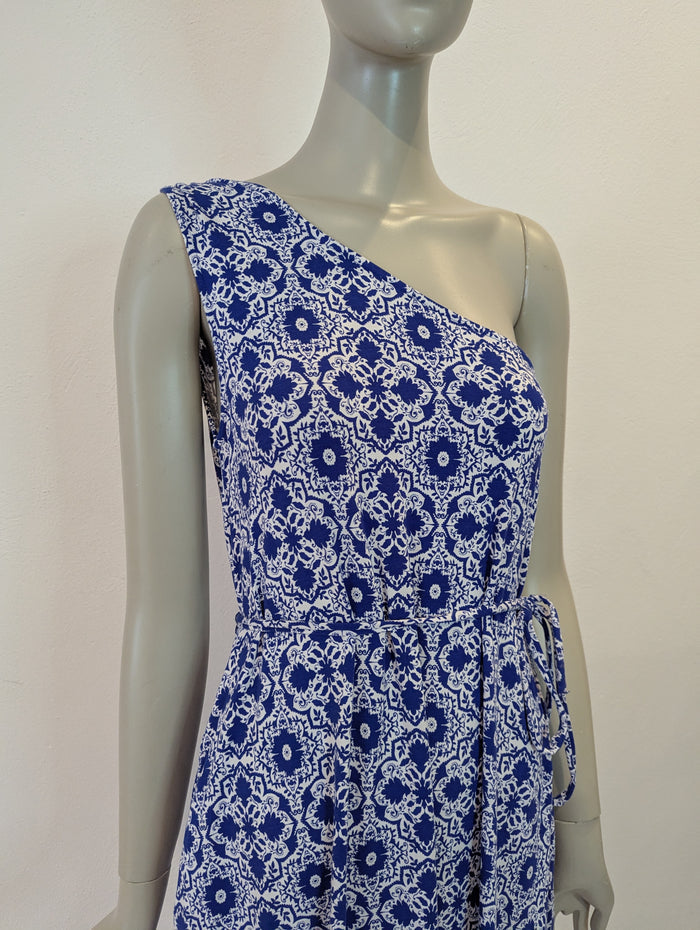 Boden blue off shoulder dress 10