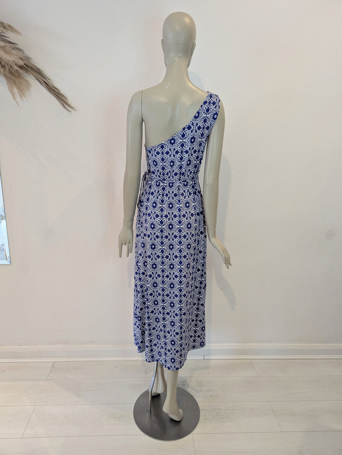 Boden blue off shoulder dress 10