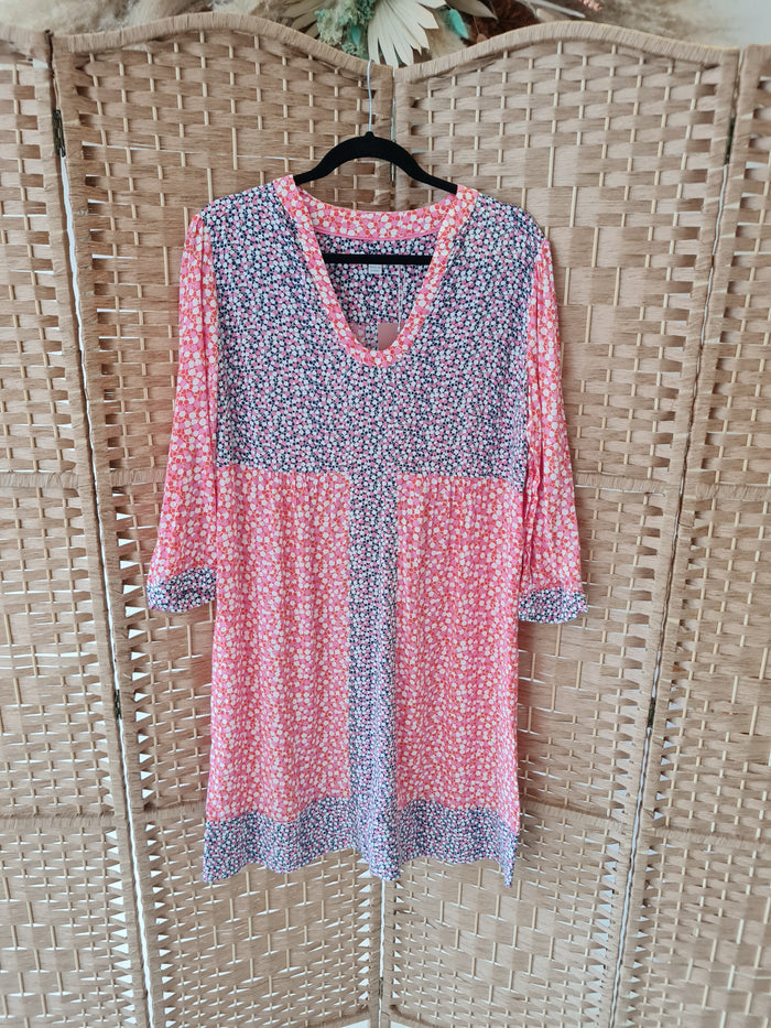 Boden Pink print Dress 14