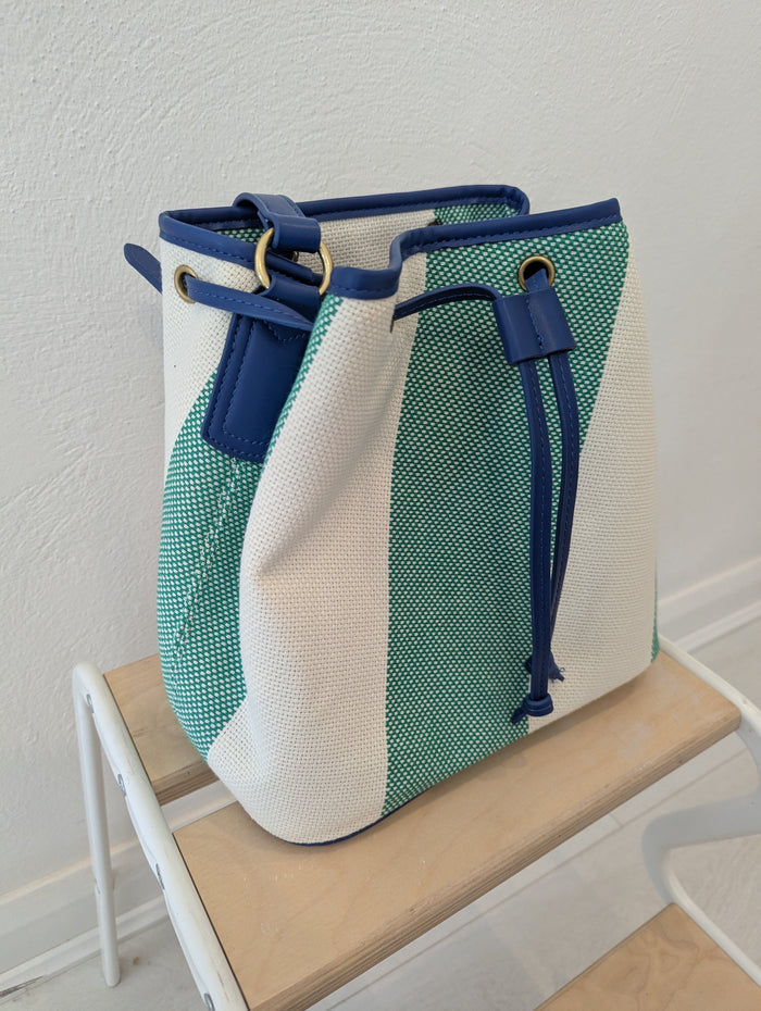 Boden striped bucket bag RRP £70