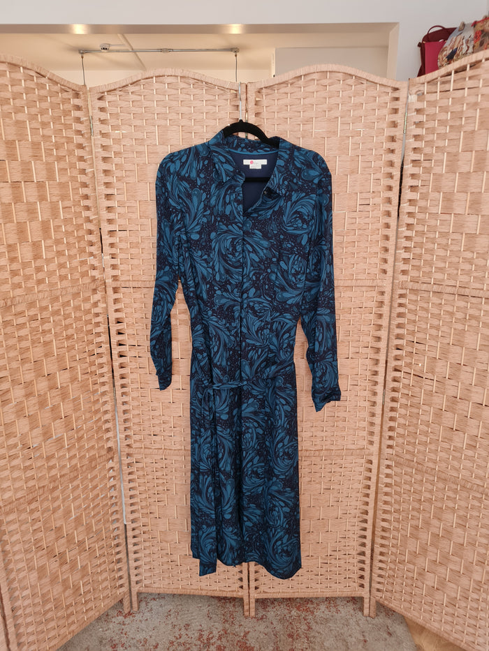 Boden Teal Shirt Dress 16