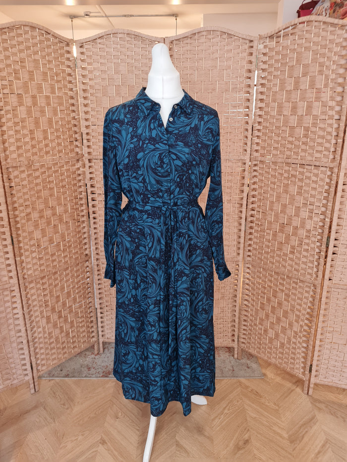Boden Teal Shirt Dress 16