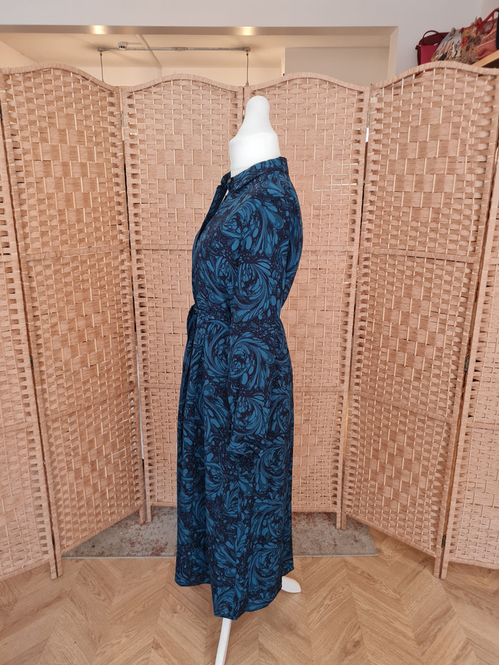 Boden Teal Shirt Dress 16