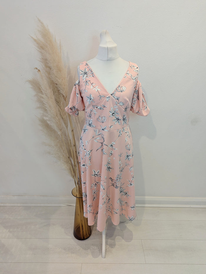 Bodyflirt pink floral dress M