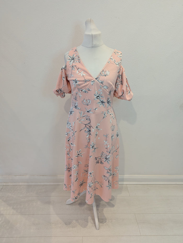 Bodyflirt pink floral dress M