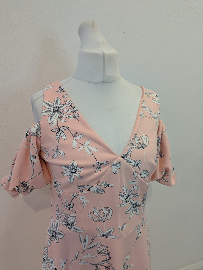 Bodyflirt pink floral dress M
