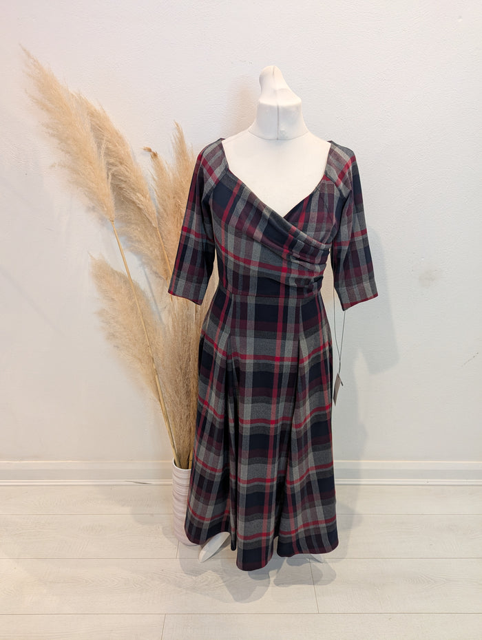 Bombshell London Tartan Dress 12 NWT RRP £189