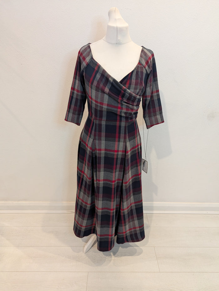 Bombshell London Tartan Dress 12 NWT RRP £189