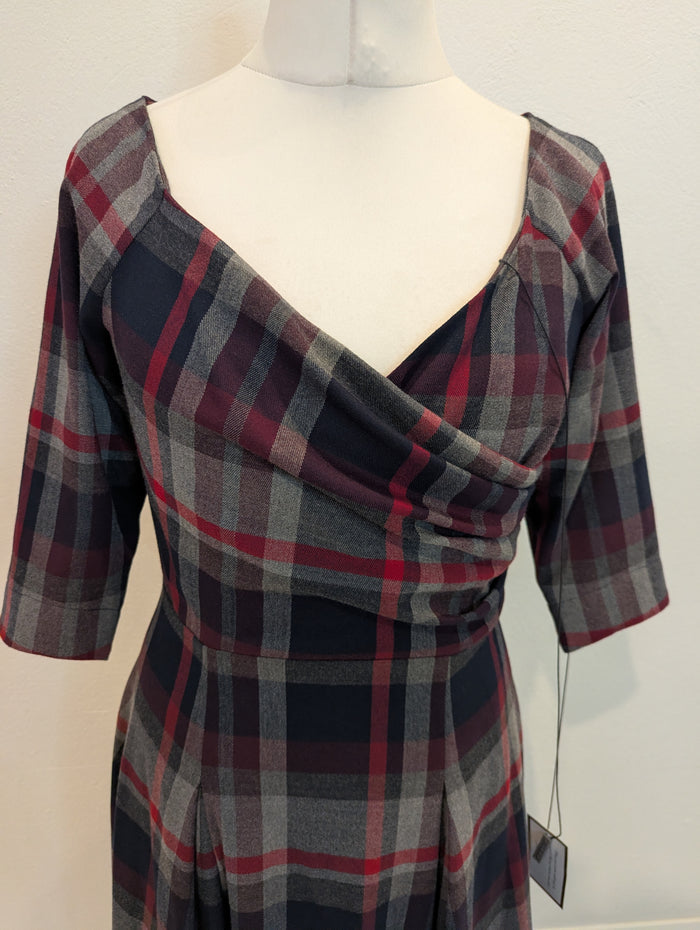 Bombshell London Tartan Dress 12 NWT RRP £189