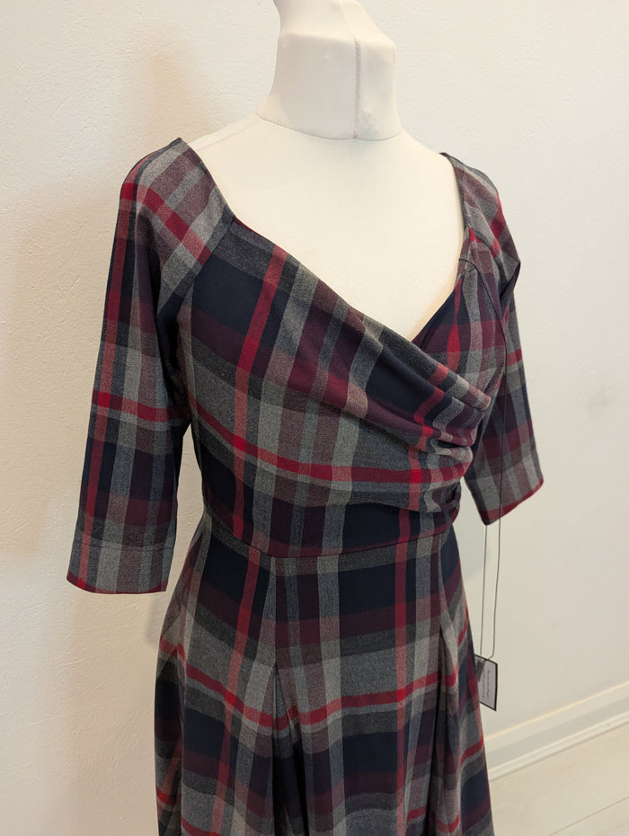 Bombshell London Tartan Dress 12 NWT RRP £189