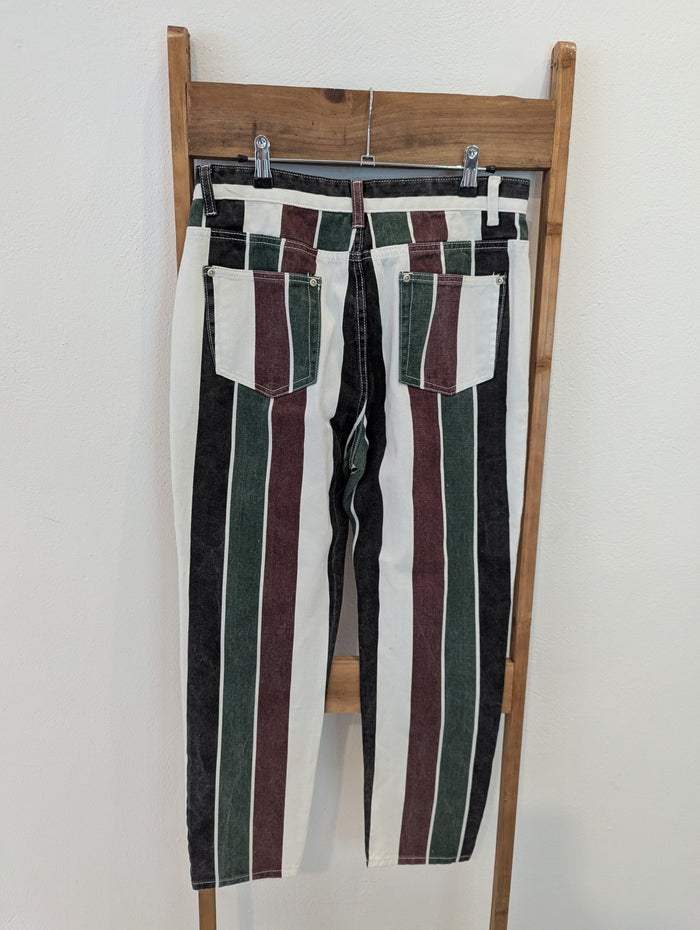 BooHoo Stripe Jeans 12 NWT