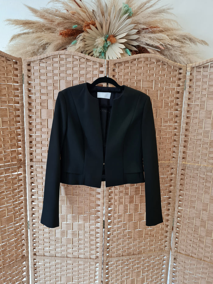 Boss Black Crop Jacket Size 10