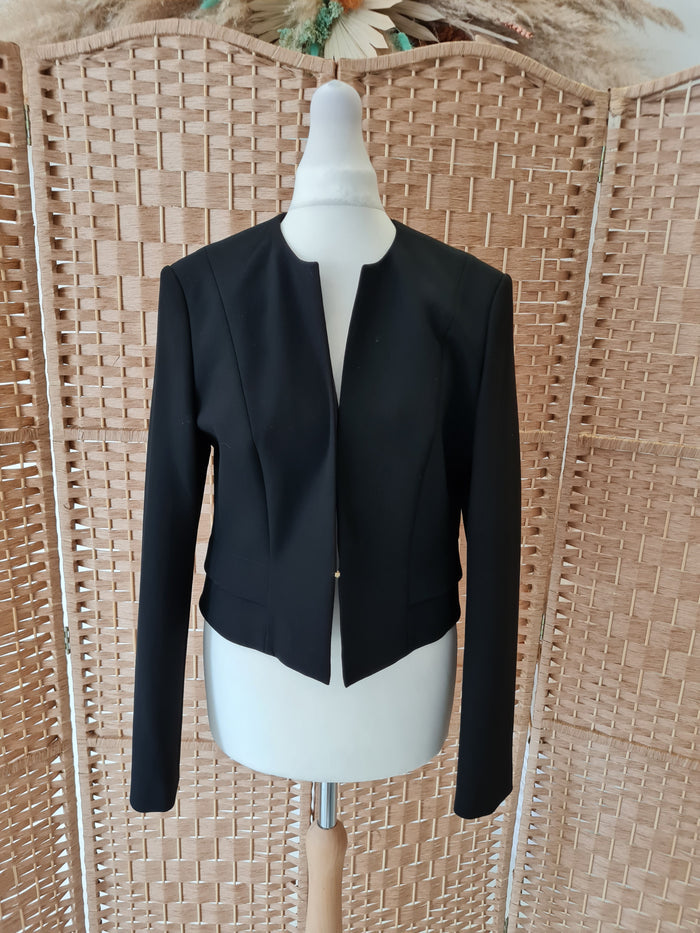 Boss Black Crop Jacket Size 10