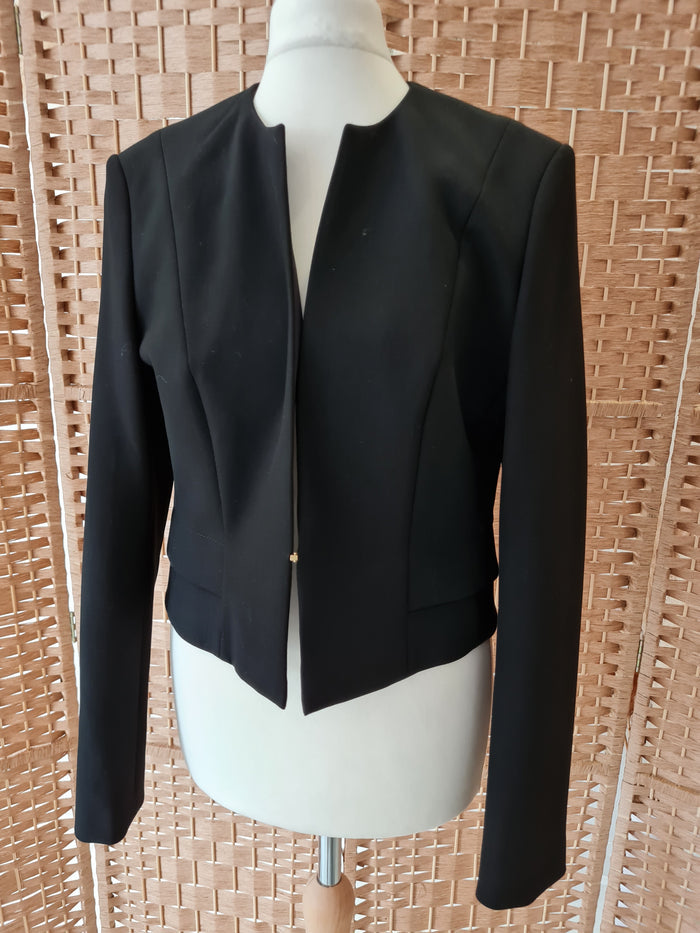 Boss Black Crop Jacket Size 10