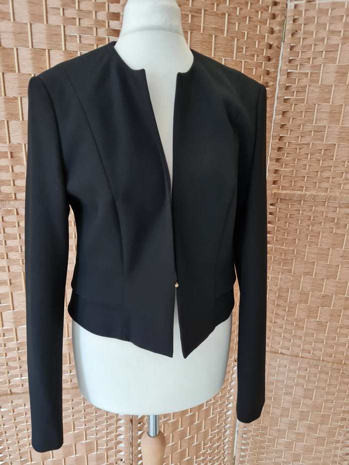 Boss Black Crop Jacket Size 10
