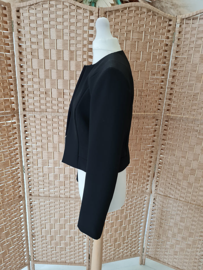 Boss Black Crop Jacket Size 10
