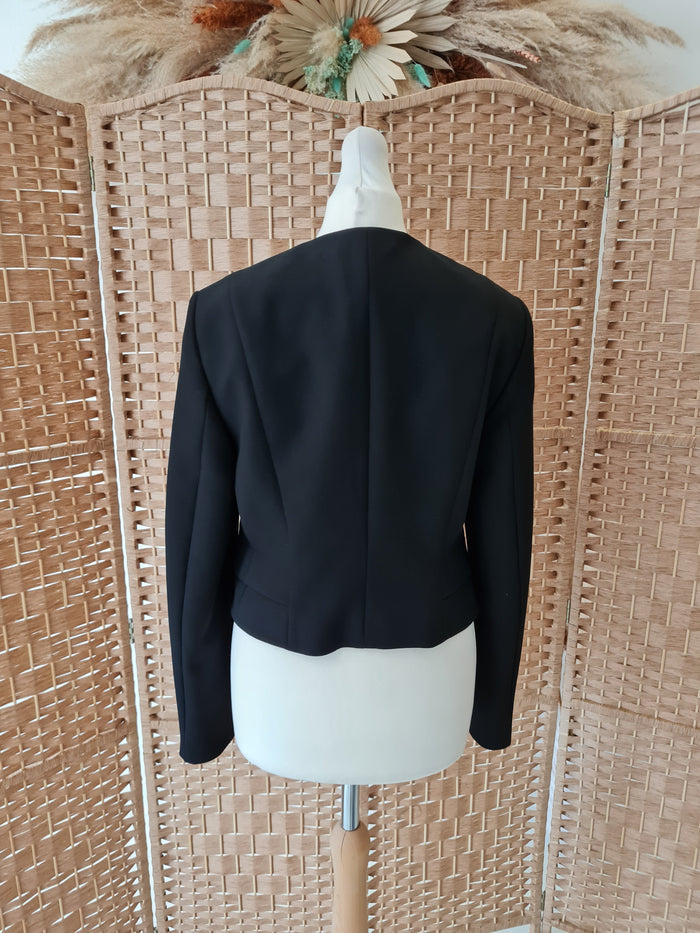 Boss Black Crop Jacket Size 10