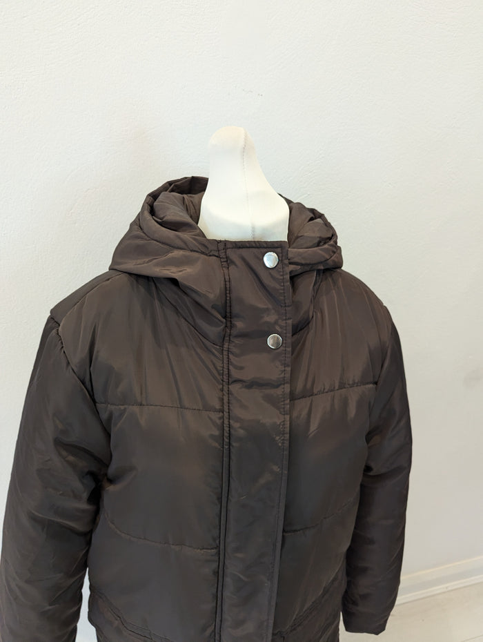 Brave Soul Brown Puffa Coat 12