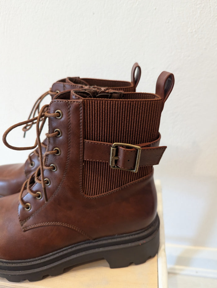 Brown Lace Boots 7