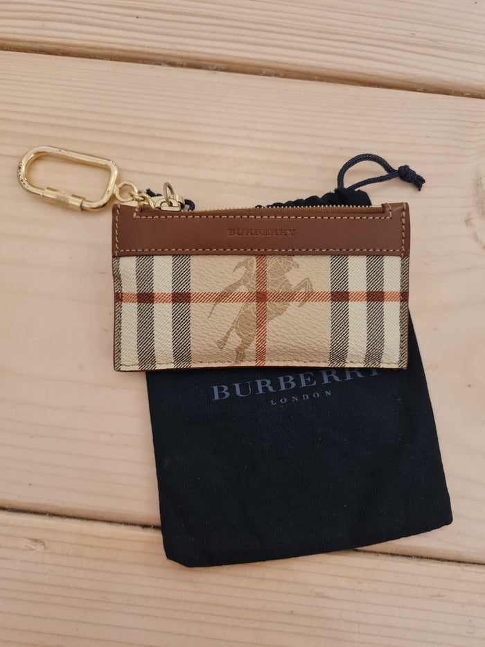 Burberry mini keychain purse