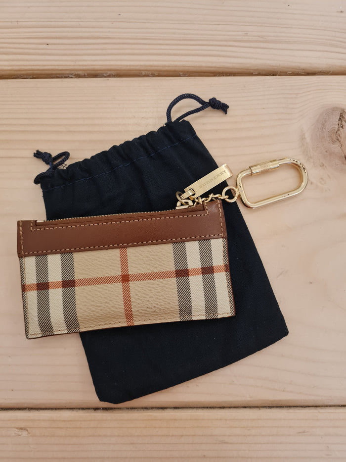 Burberry mini keychain purse