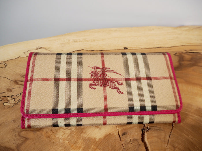 Burberry Prorsum Haymarket Rhubarb Continental Wallet NEW RRP £390