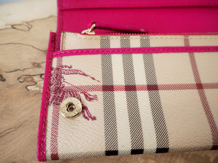 Burberry Prorsum Haymarket Rhubarb Continental Wallet NEW RRP £390