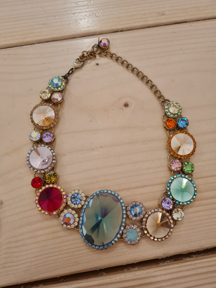 Butler & Wilson multi jewel necklace