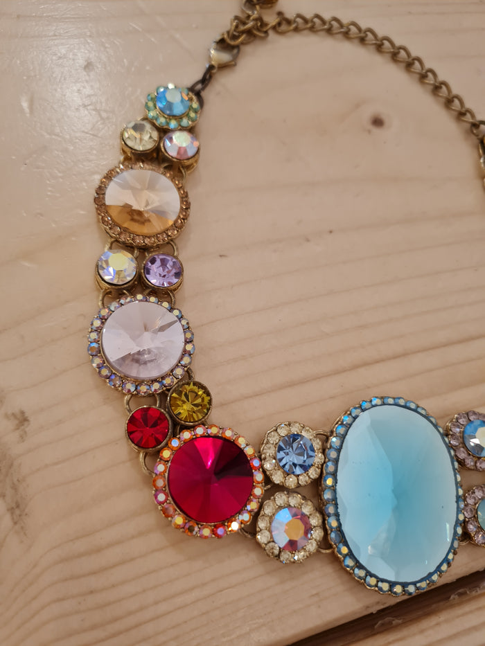 Butler & Wilson multi jewel necklace
