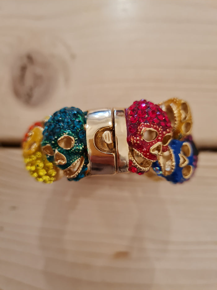 Butler & Wilson multi skull bangle