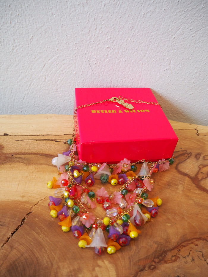 Butler & Wilson Multistrand Charm Necklace