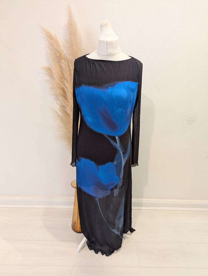 By Anthropologie Blue Tulip Dress L