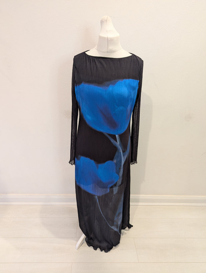 By Anthropologie Blue Tulip Dress L