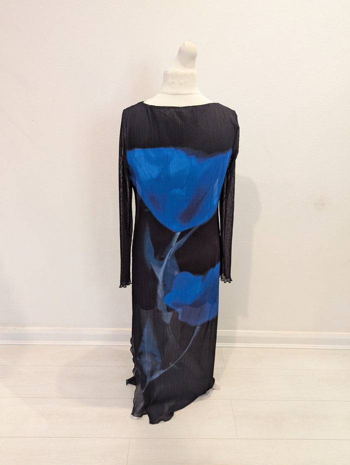 By Anthropologie Blue Tulip Dress L