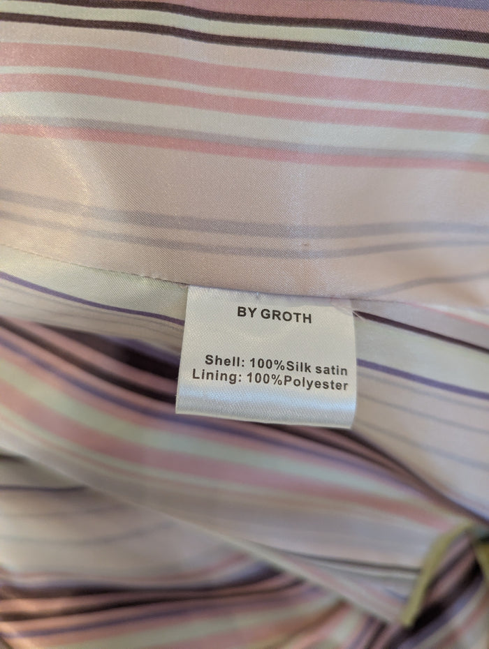 By Groth lime silk jacket M