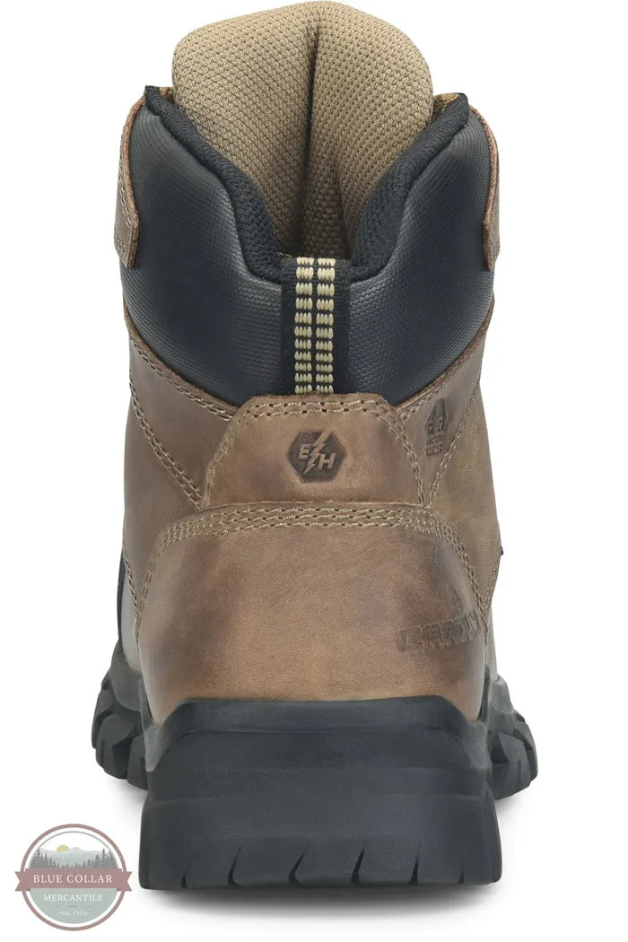 Carolina CA3604 "Gruntz" 6 Inch Waterproof Aluminum Toe Work Boot back heel view