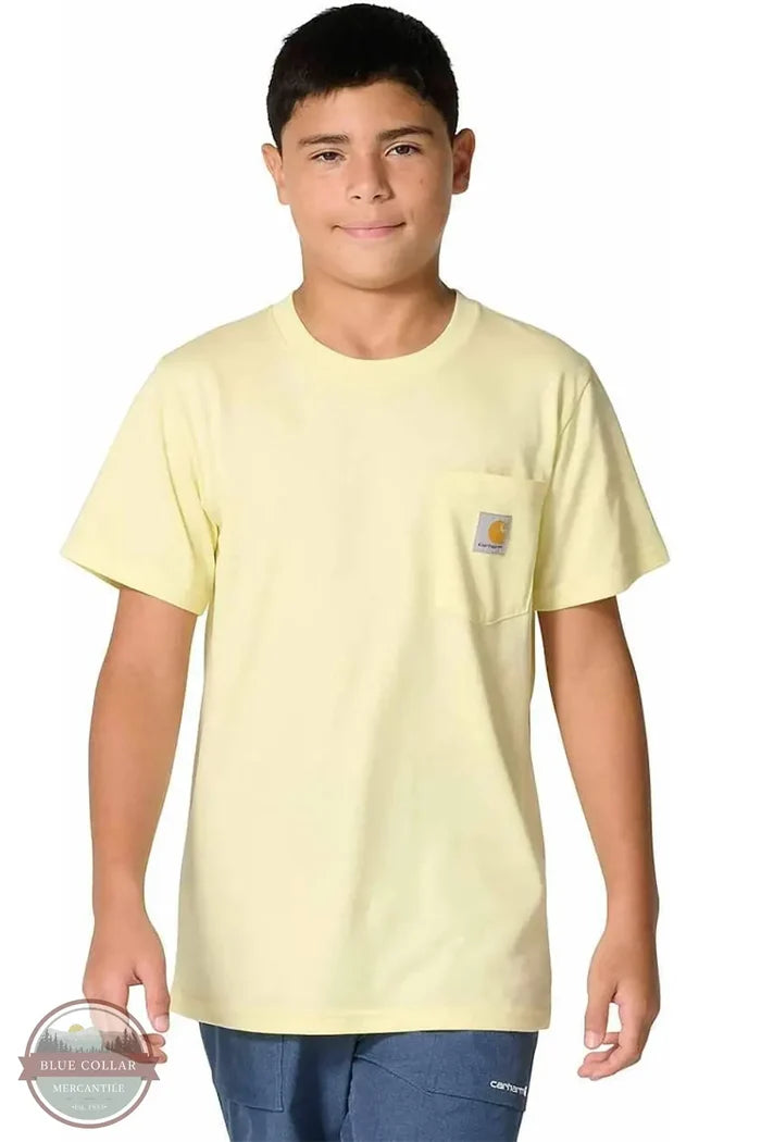 Carhartt CA6788 Kids Short Sleeve Pocket T-Shirt in Tender Greens Color