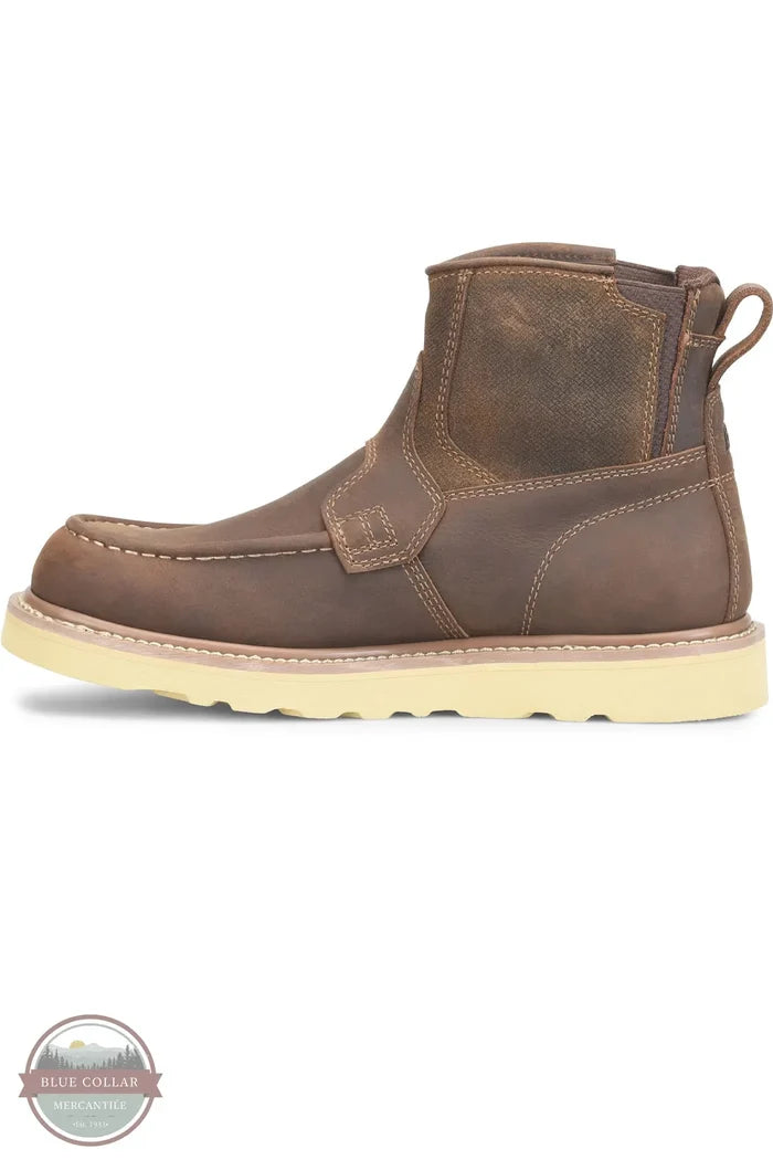 Carolina CA7046 Flatiron 6 Inch EZ-ON Moc Toe Wedge Sole instep view