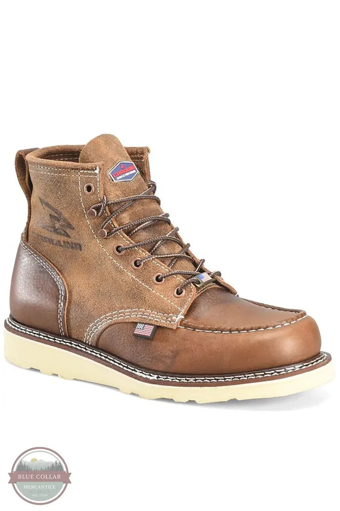 Carolina CA7068 AMP 6" Roughout Soft Toe Work Boot, front