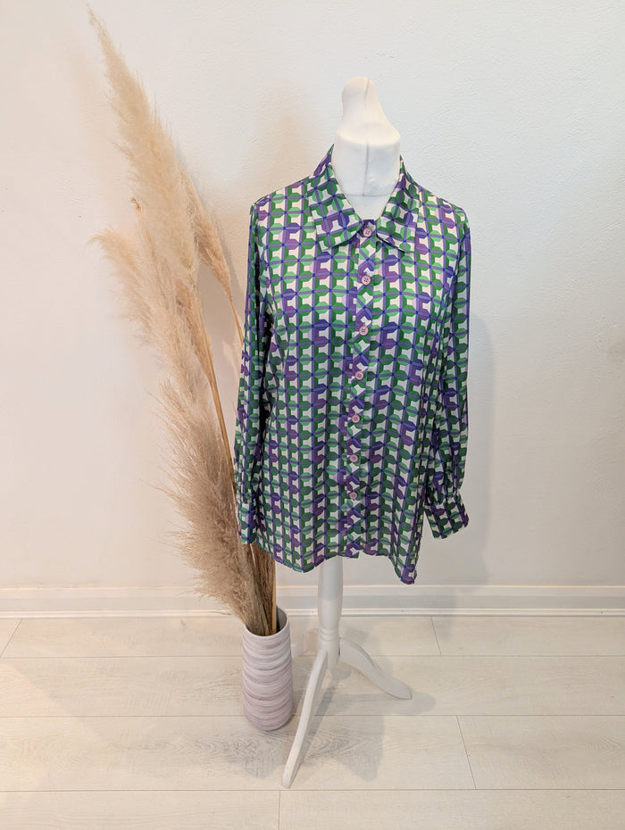 Camelot Green Geometric Shirt 14