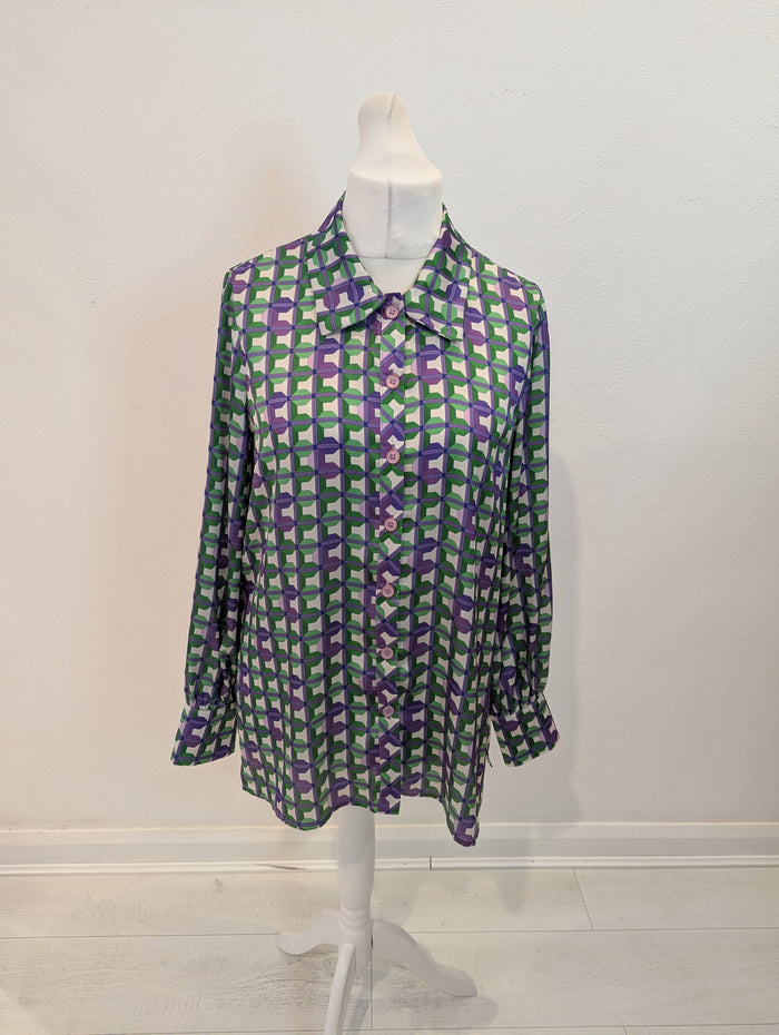 Camelot Green Geometric Shirt 14
