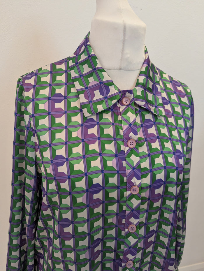 Camelot Green Geometric Shirt 14