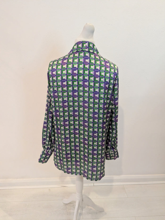 Camelot Green Geometric Shirt 14