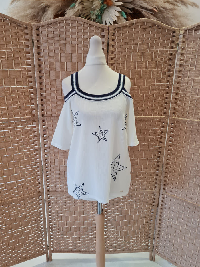 Cannella Star Print Top Medium